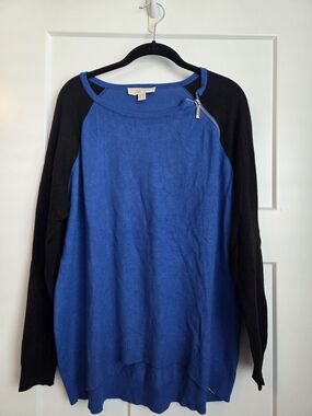 0074.  Michael Kors Royal Blue Crewneck Sweater